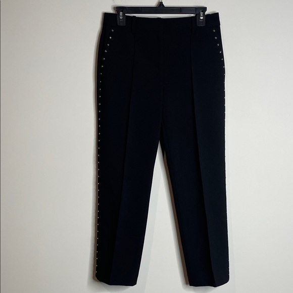 Rag & Bone | Women’s Black Cosette Stud Detail Pant Size 4 Wool Blend - Picture 3 of 10